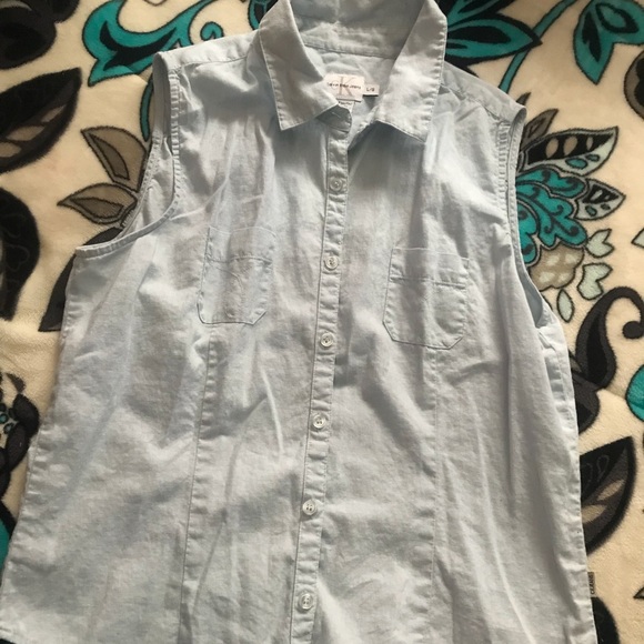 Calvin Klein | Tops | Calvin Klein Denim Top | Poshmark